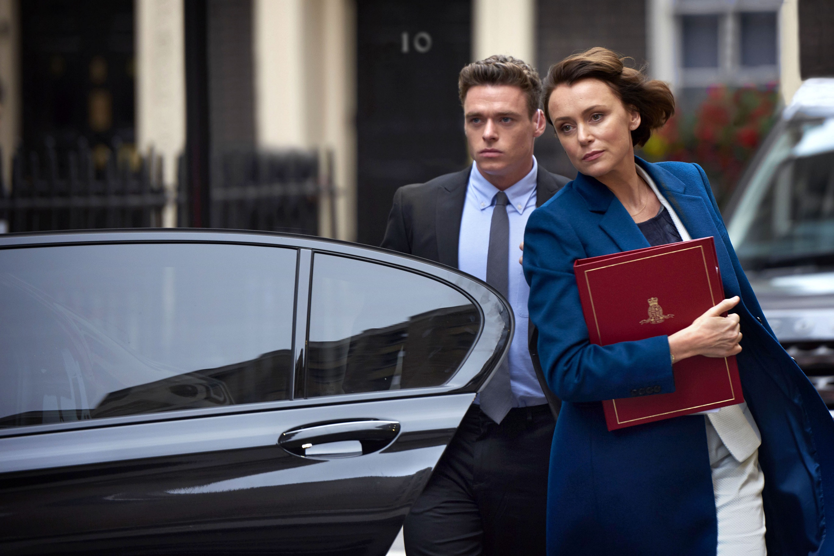 Keeley Hawes and Richard Madden in Bodyguard (World Productions/Des Willie)