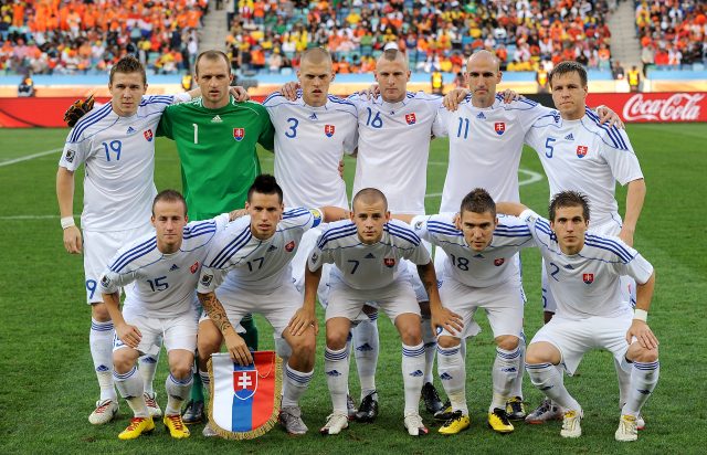 The Slovakia team at the 2010 World Cup 