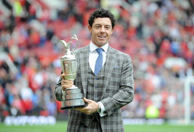 Rory McIlroy at Old Trafford three years ago (Martin Rickett/PA)