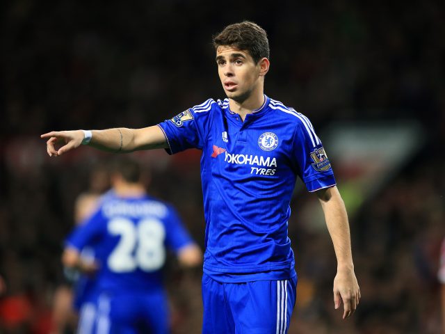Oscar in action for Chelsea