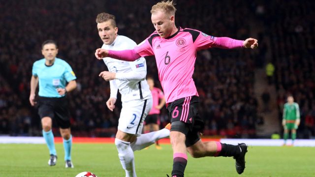 Midfielder Barry Bannan had a quiet game against Slovakia