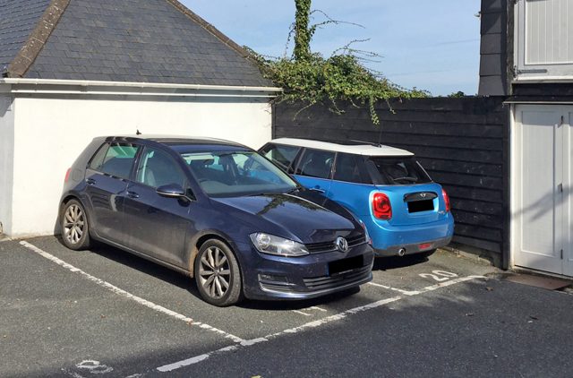 The parking space in St Ives which is to go under the hammer