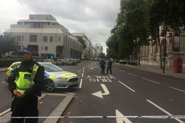 Police at the scene on Cromwell Gardens in London