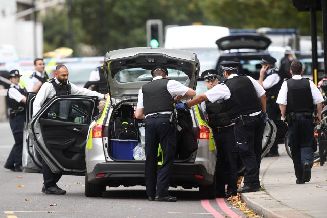 Police at the scene on Cromwell Gardens in London