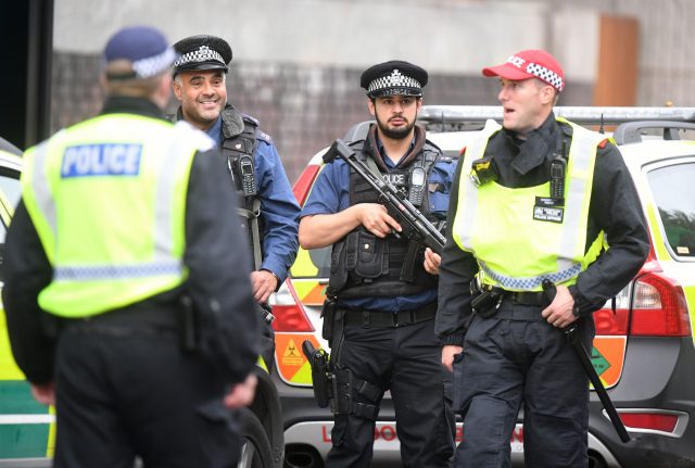 Police at the scene on Cromwell Gardens in London