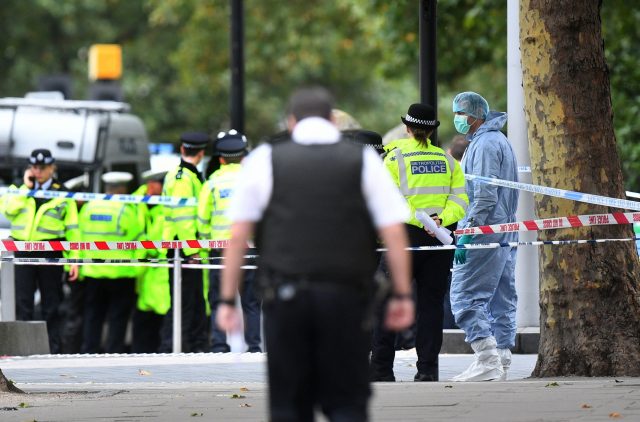 Police at the scene on Cromwell Gardens in London