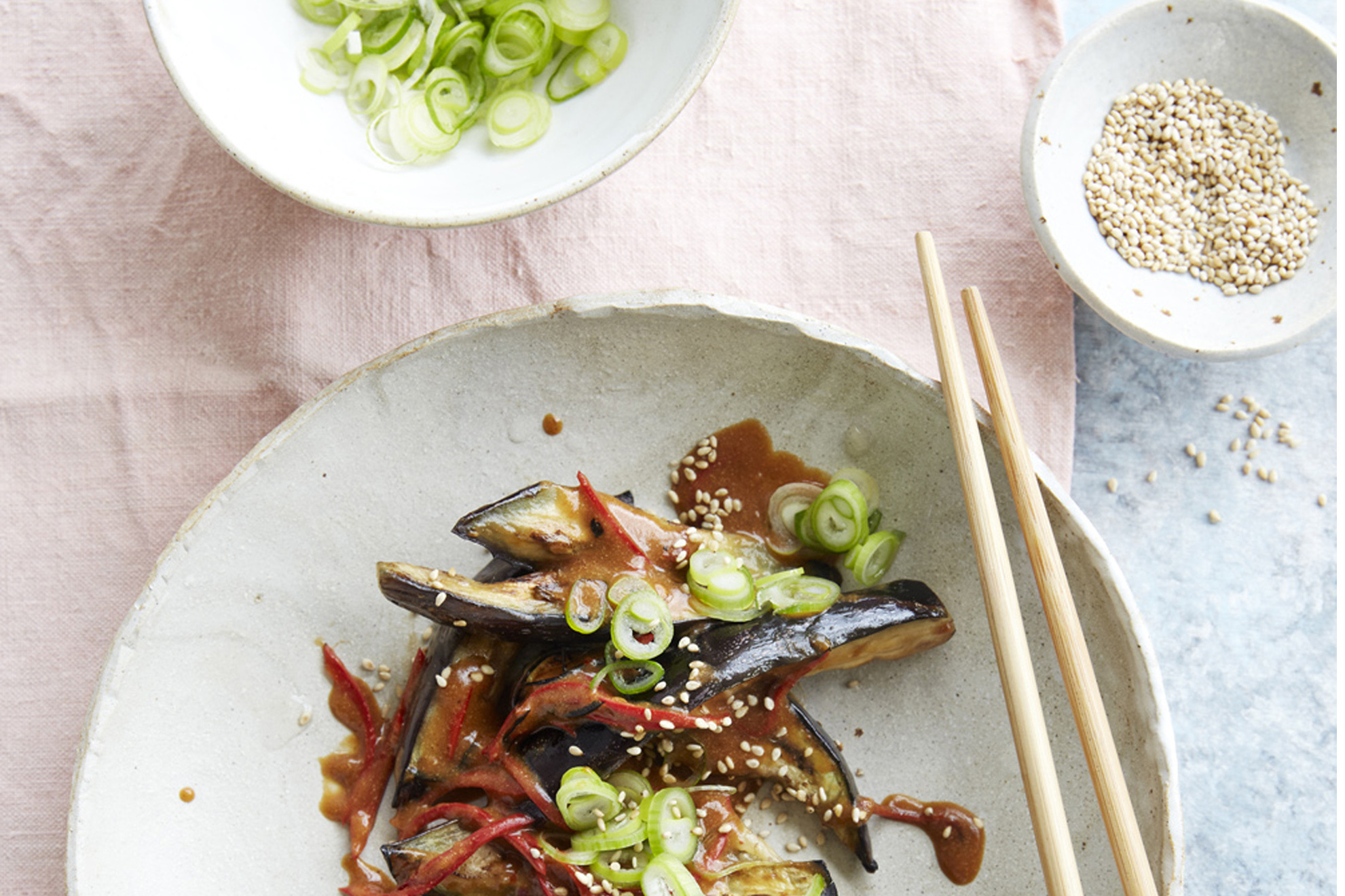 Aubergine stir-fry (Tamin Jones/PA)