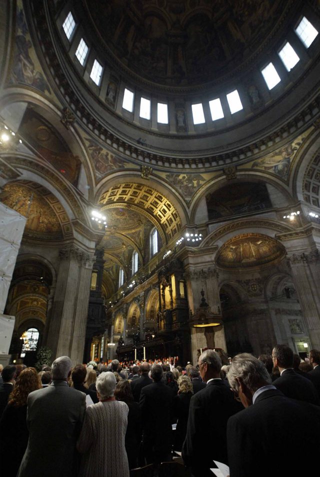 The Whispering Gallery above the cathedral. (PA)