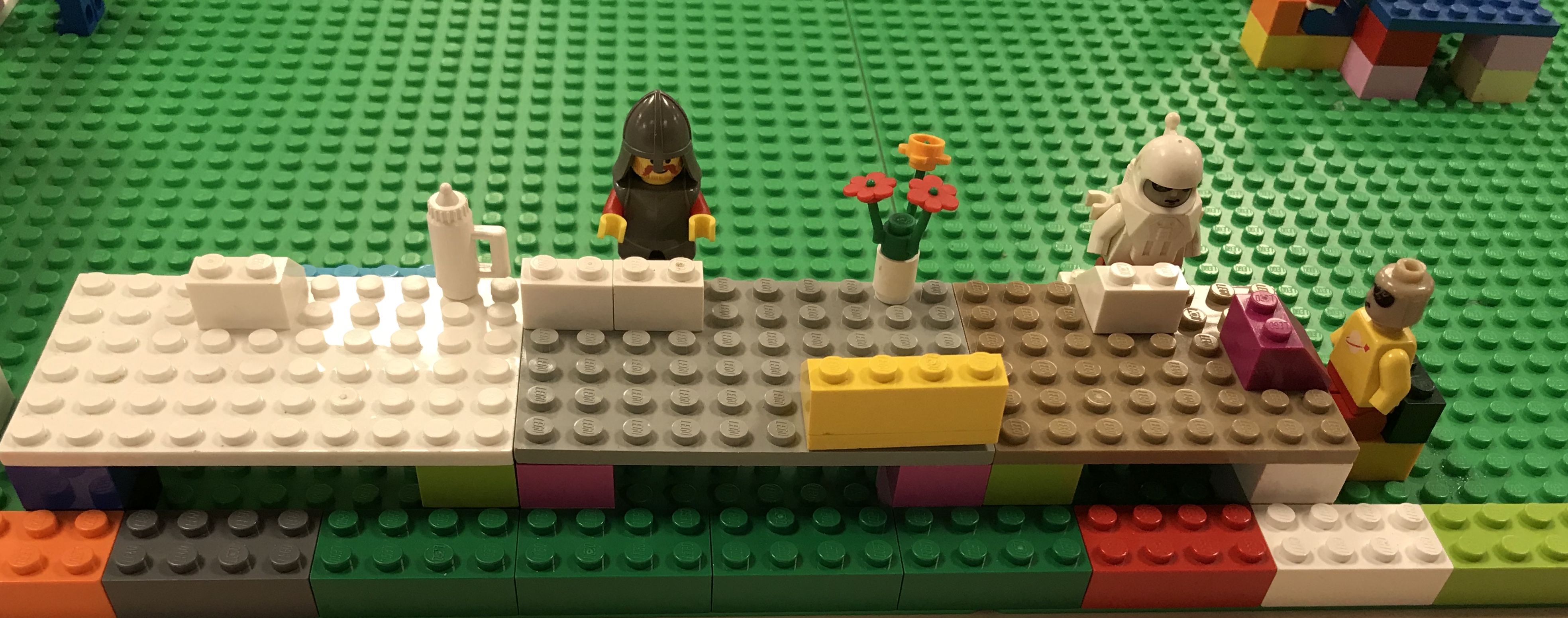 Computer terminals in the Lego library (Halton Libraries)