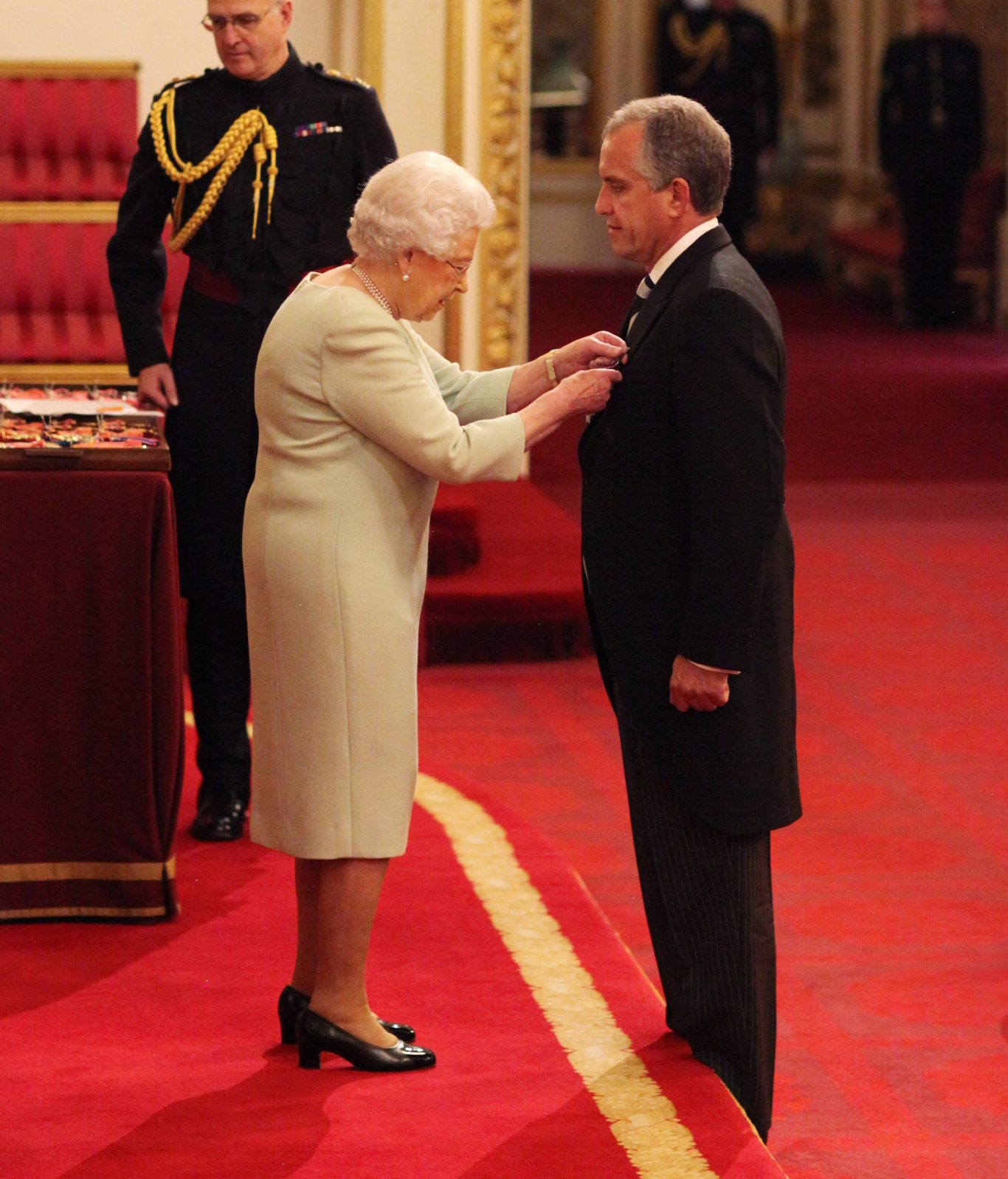 The retired special forces officer was presented with his George Cross by the Queen ( Yui Mok/PA Wire)