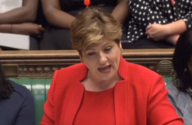 Shadow foreign secretary Emily Thornberry