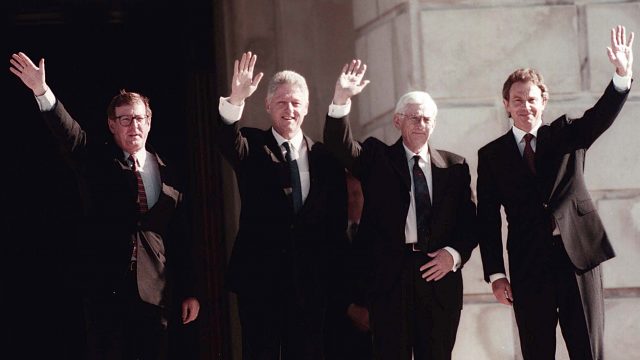 As US President, Bill Clinton helped secure the 1998 Good Friday Agreement which led to power-sharing in Northern Ireland