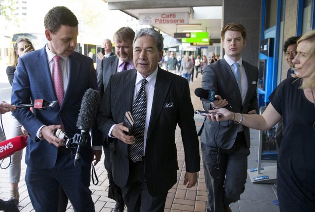 New Zealand First party leader Winston Peters