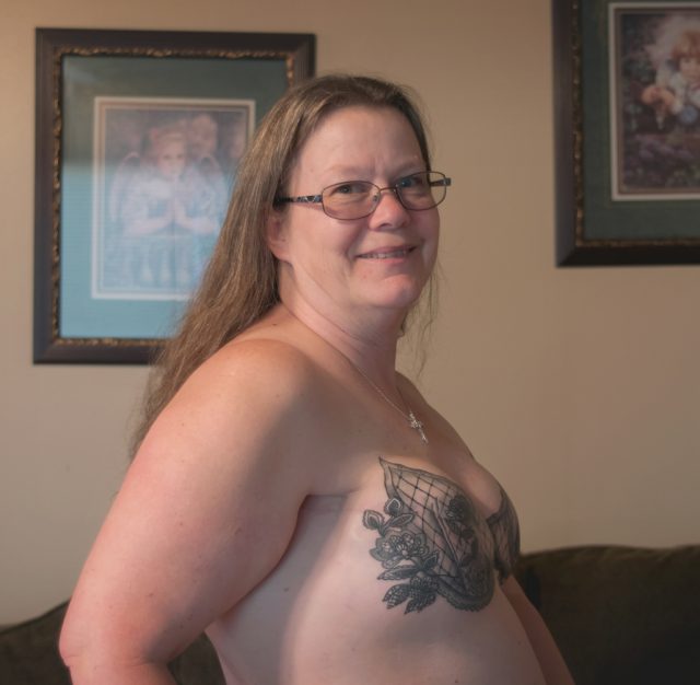 Granny who felt 'disfigured' following mastectomy turns scars into  incredible tattoo art
