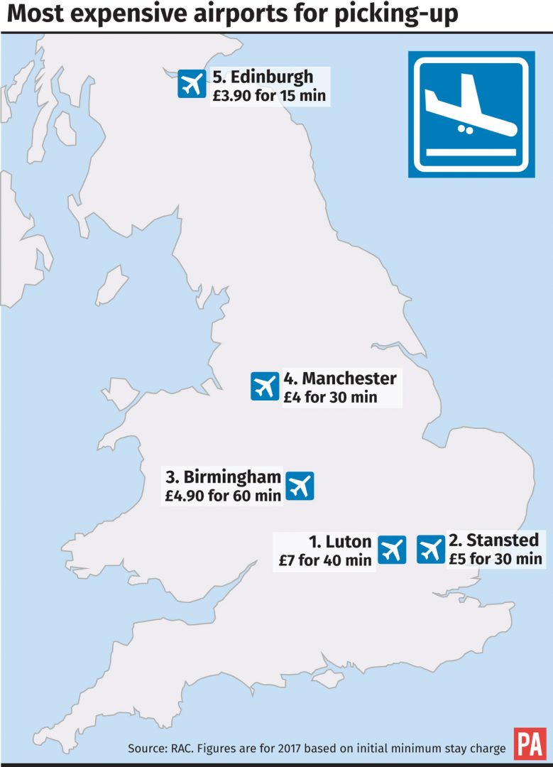Drivers face increased charges for collecting passengers at airports ...