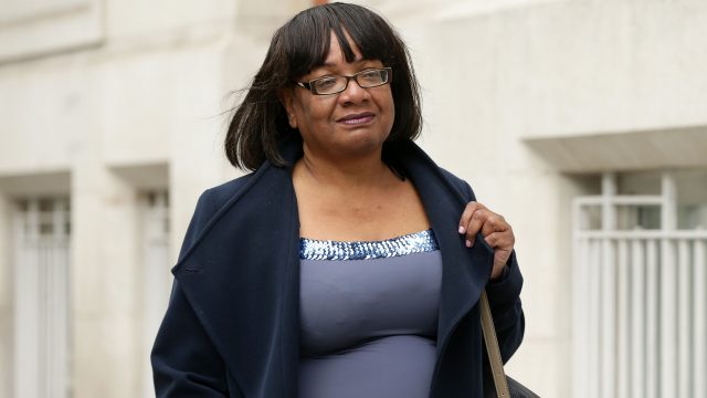 Diane Abbott was given a standing ovation as she gave the final speech of the event