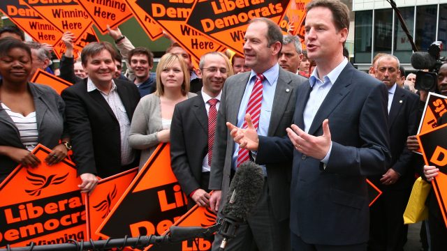 Nick Clegg, right, lost his seat to Jared O'Mara in the June election