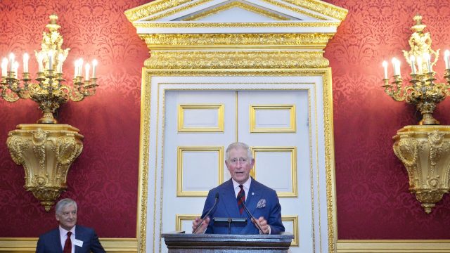 Prince Charles was speaking at a reception for British Red Cross volunteers