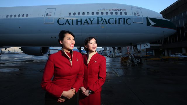 Cathay Pacific is one of five airlines to begin new security interviews for passengers on US bound flights (Lynne Cameron/PA)