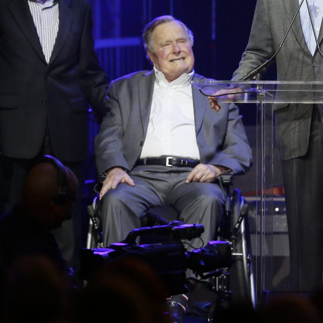 Former president George HW Bush