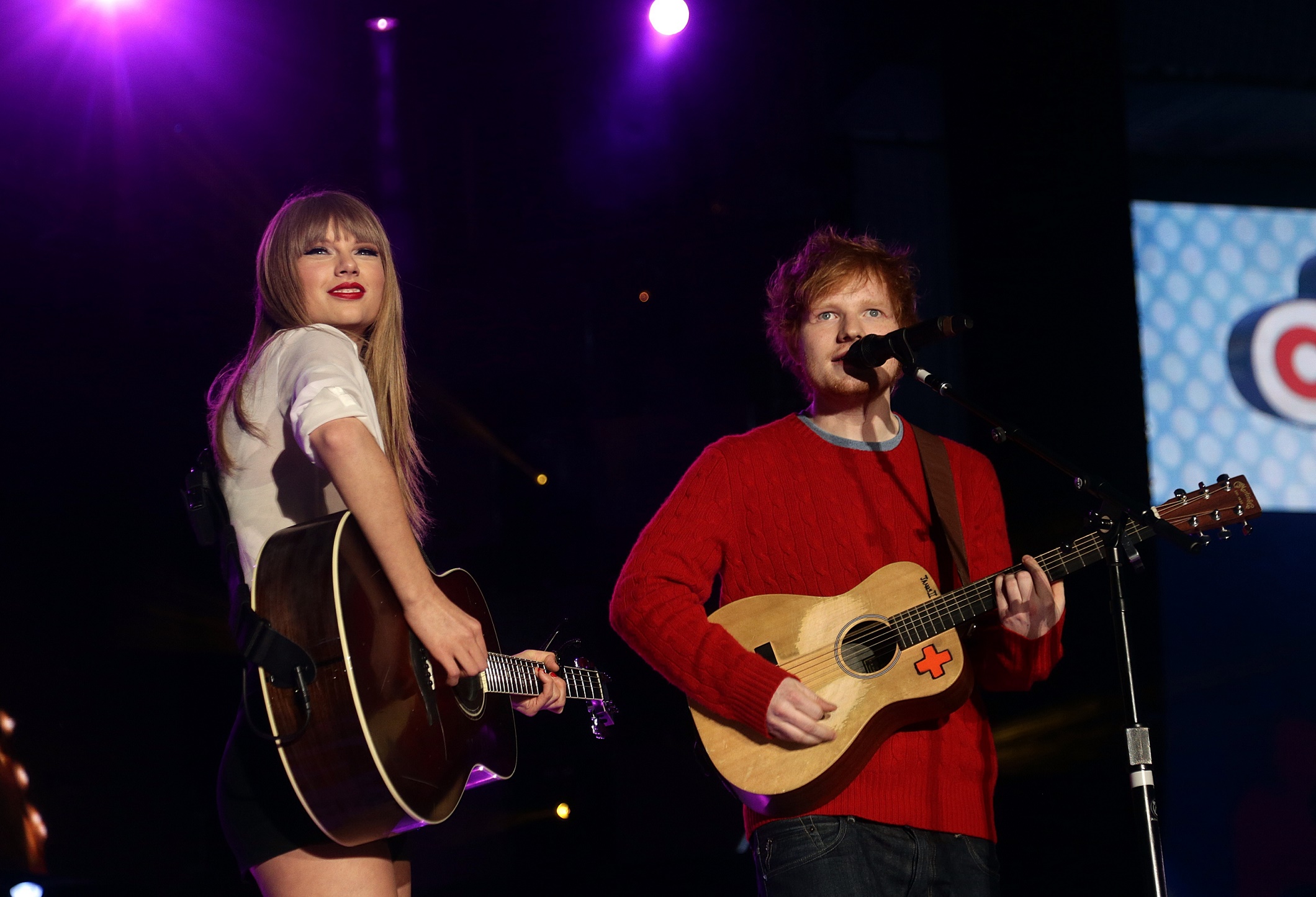 Taylor Swift and Ed Sheeran