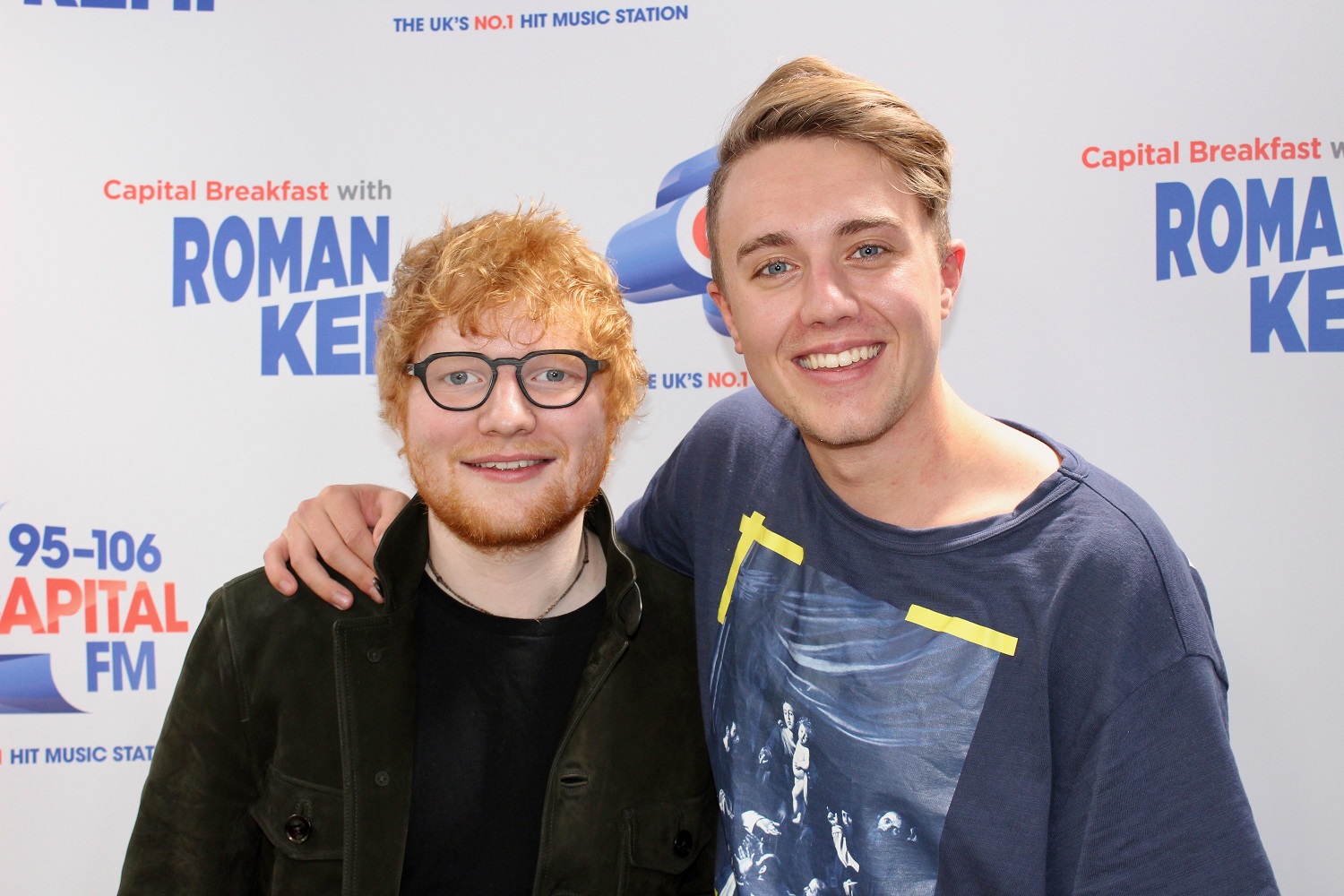 Ed Sheeran and Roman Kemp