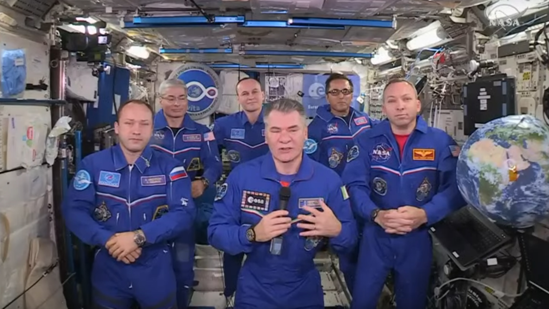 ISS crew.