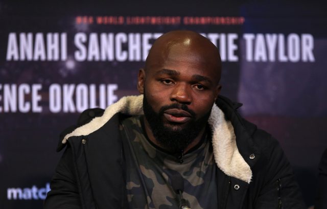 Carlos Takam during a press conference