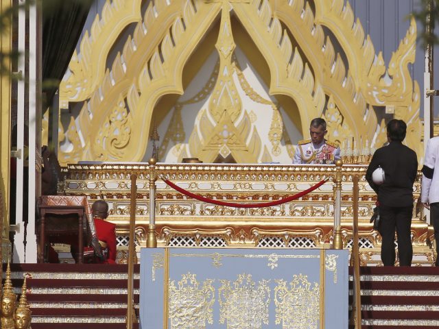 Thai King Maha Vajiralongkorn takes part in the ceremony