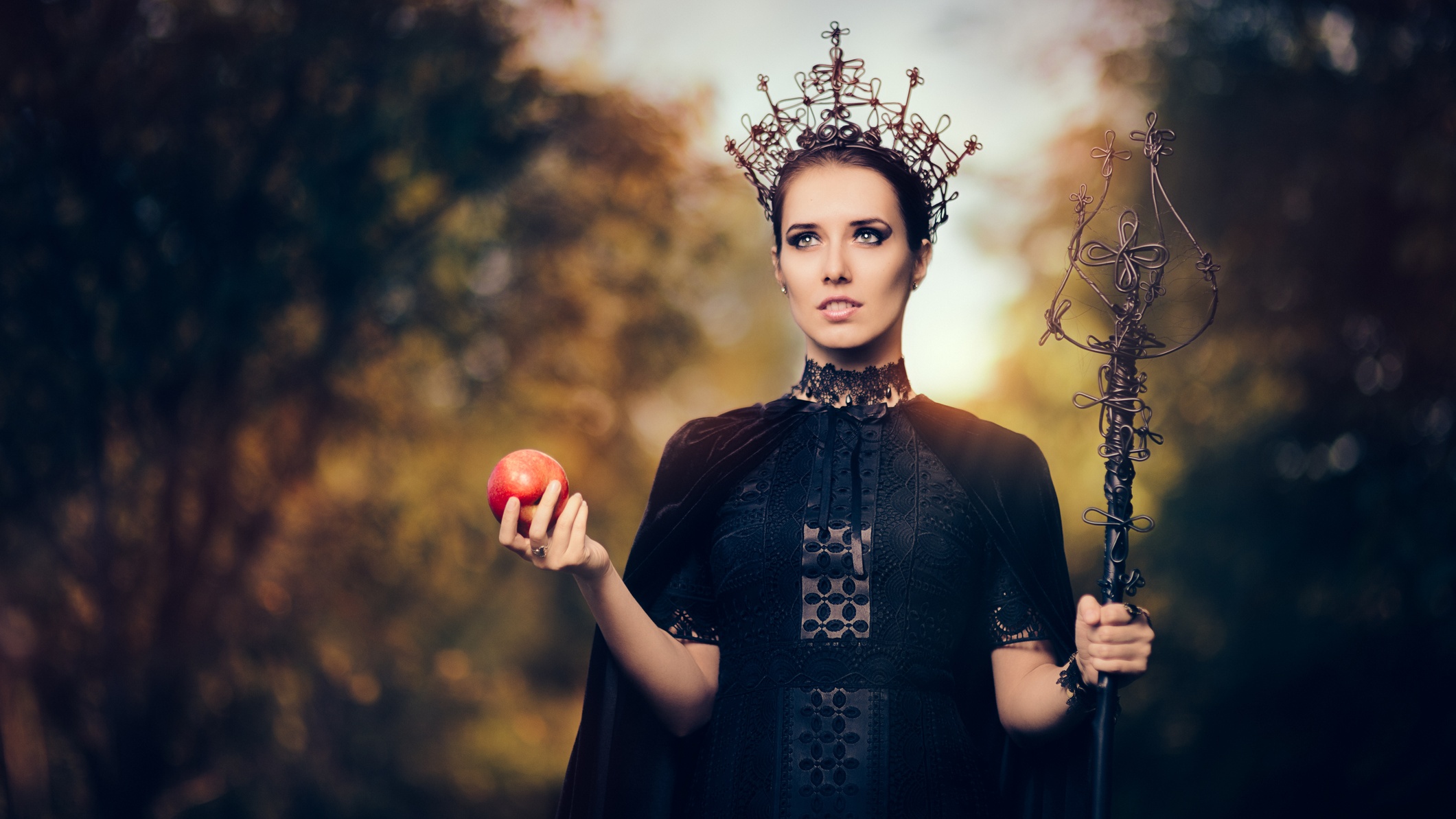 Generic photo of a witch holding an apple while outdoors (Thinkstock/PA)