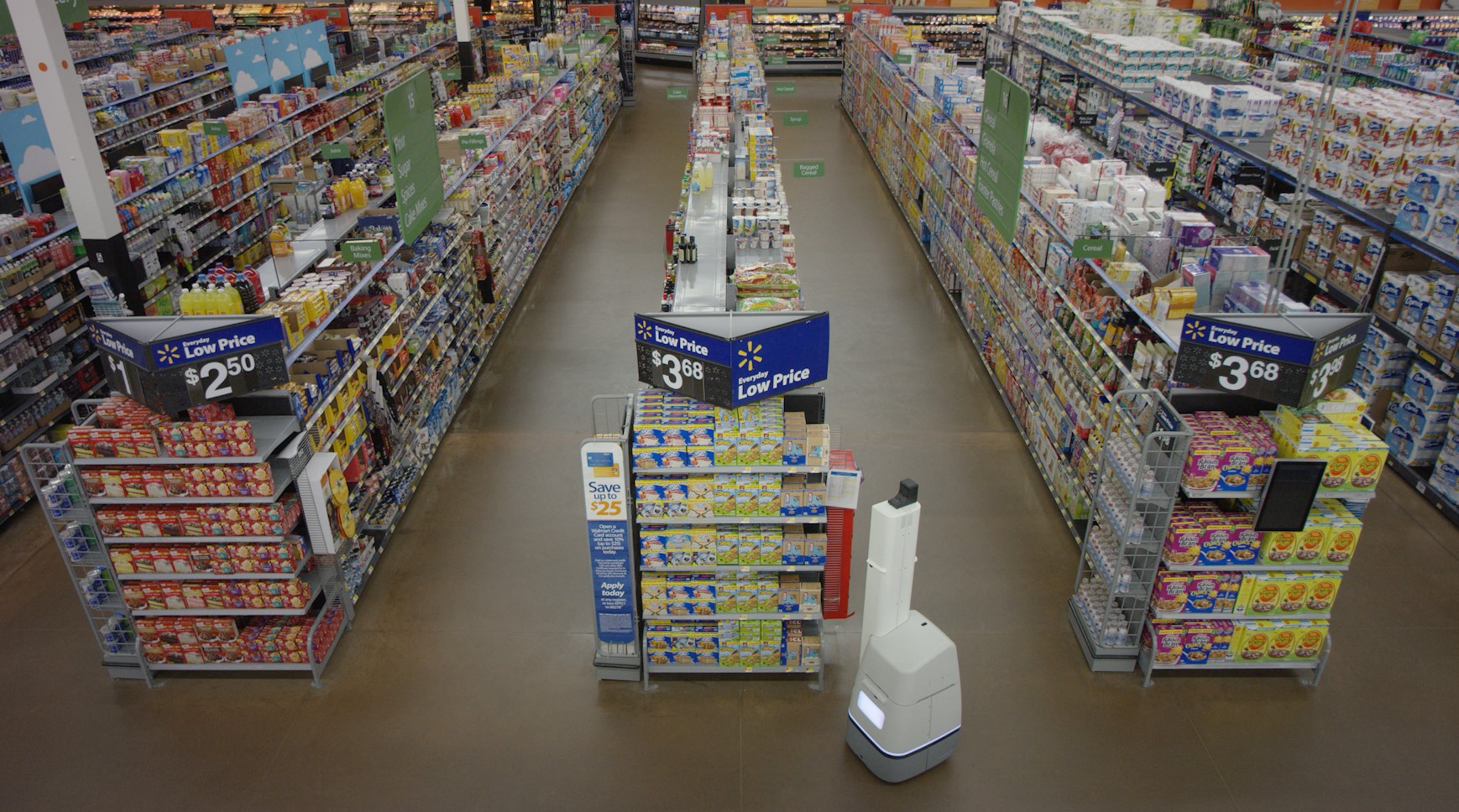 The robot in action