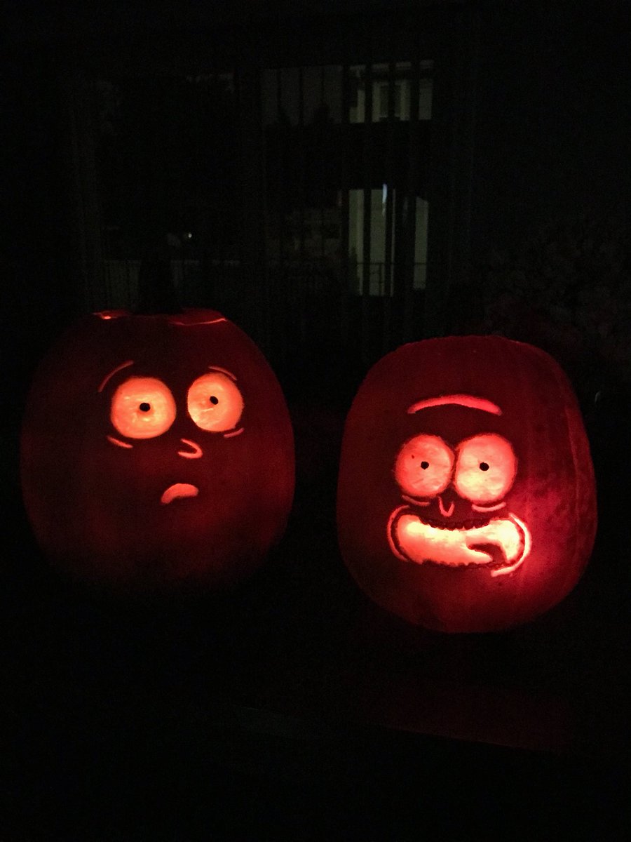 Rick And Morty Pumpkin Carvings