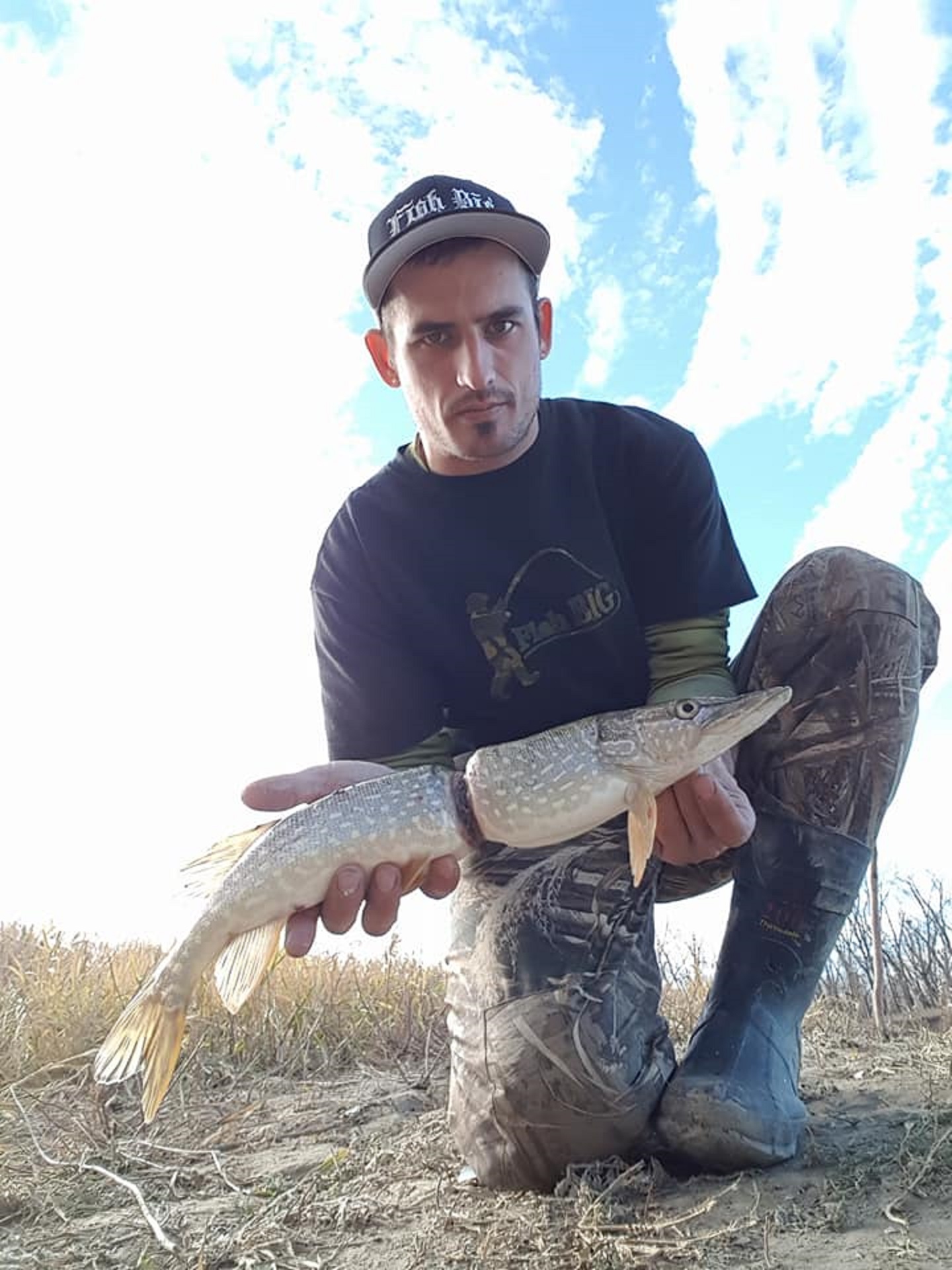 A fish which was found to have litter wrapped around its middle in Medicine Hat, Alberta
