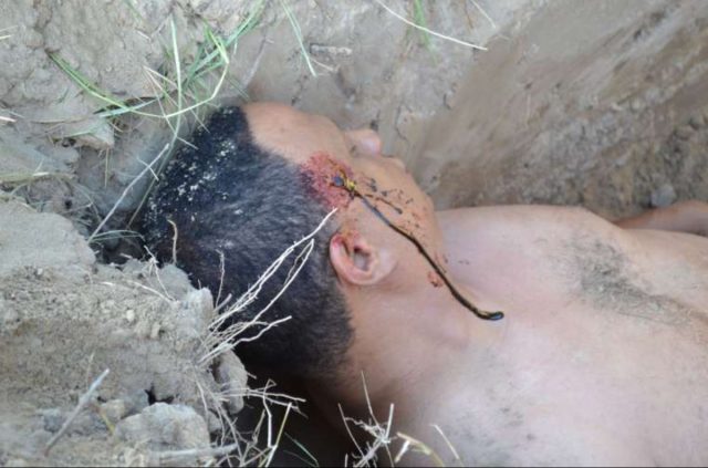 Ramon Sosa in a staged death photograph (Collect/PA Real Life)