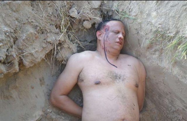 Ramon Sosa in a staged death photograph (Collect/PA Real Life)
