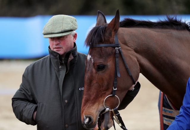 Colin Tizzard with Cue Card 