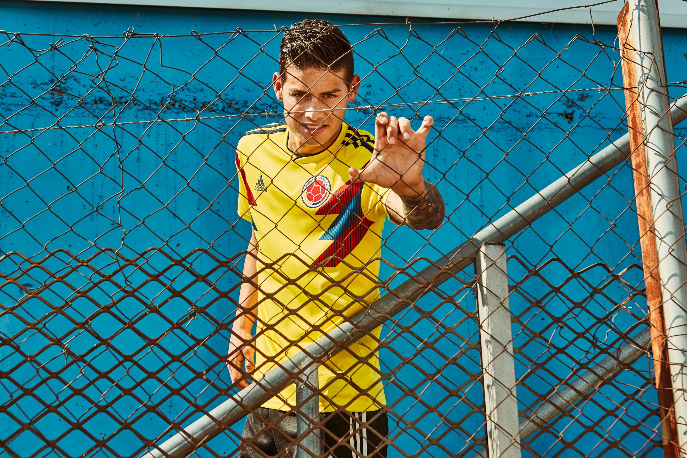 Colombia's home shirt for the 2018 World Cup in Russia