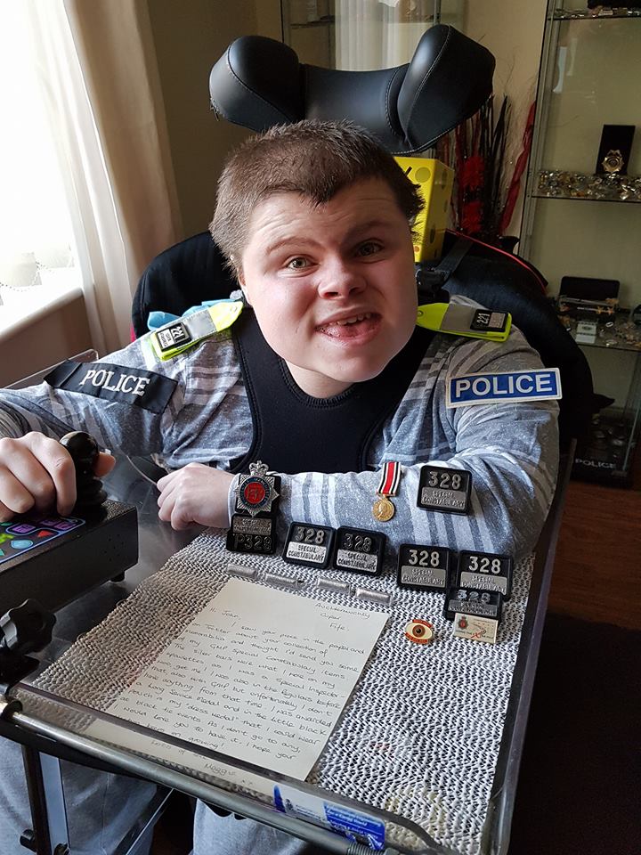 John Morgan who is collecting emergency service badges and memorabilia (Paul Morgan)