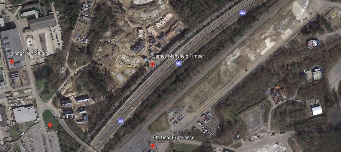 Longcross studios and the Millennium Falcon