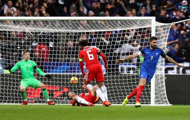 Olivier Giroud netted France's second goal