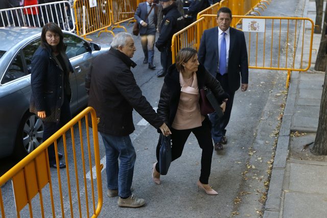 Ex-speaker of the Catalonia parliament Carme Forcadell. (AP)