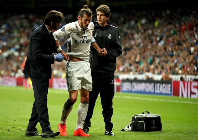 Gareth Bale currently has a leg injury