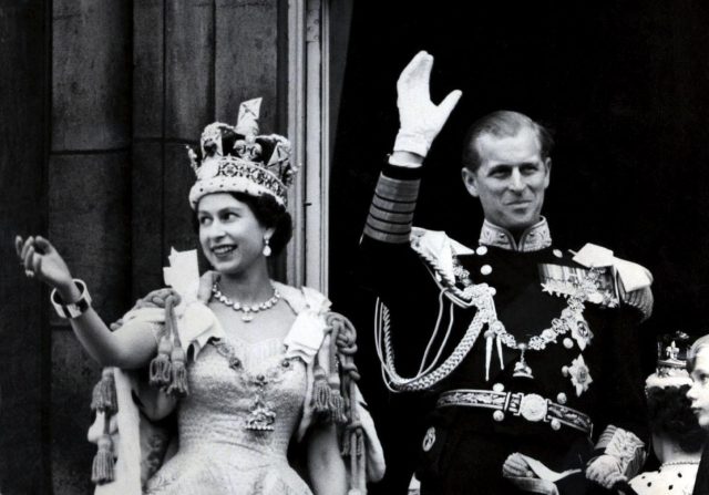 On the Queen's coronation day in 1953 (PA)