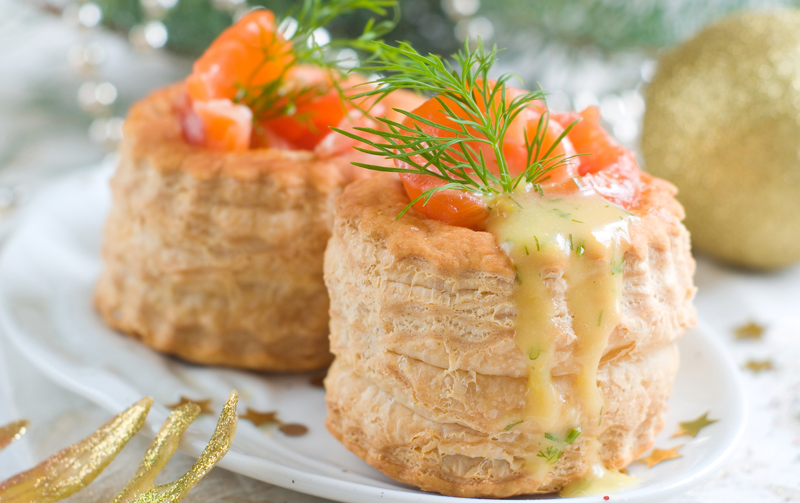 Vol-au-vents witn smoked salmon and sauce (Thinkstock/PA)