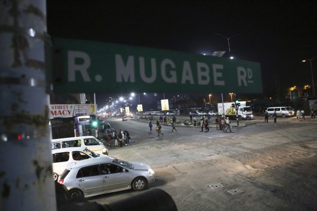 A street scene along Robert Mugabe Road in Harare