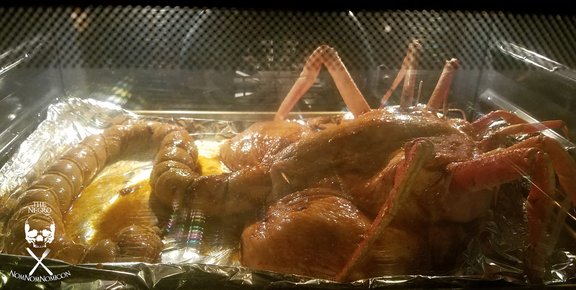 The edible Facehugger in the oven