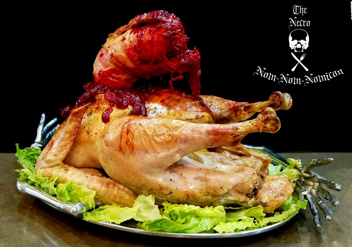 A 'chestbuster' turkey