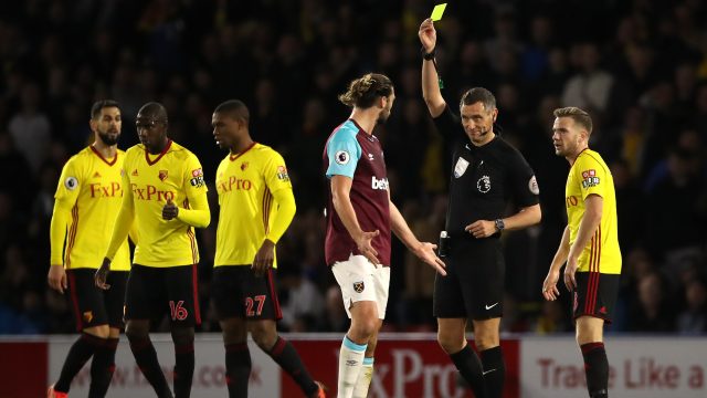 Andy Carroll was booed by the travelling West Ham fans