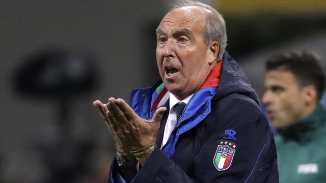 Gian Piero Ventura was sacked after Italy failed to qualify for the World Cup for the first time since 1958