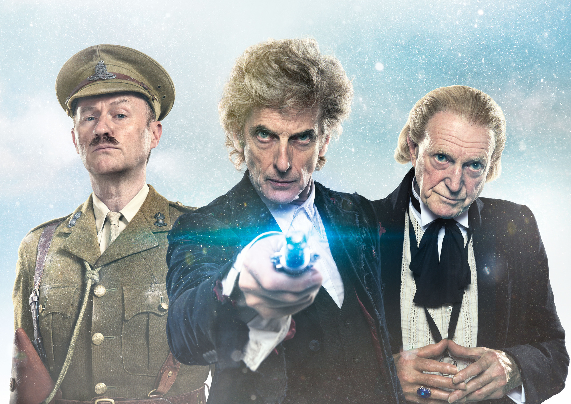 Mark Gatiss, Peter Capaldi, and David Bradley